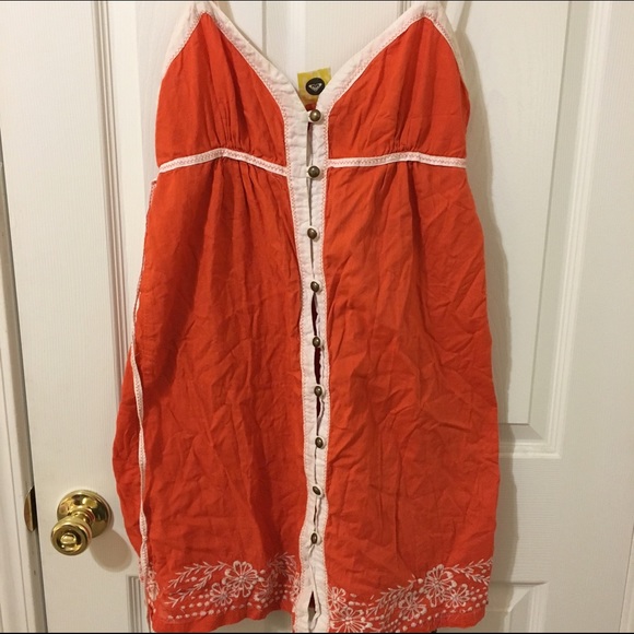 Roxy button front dress size L