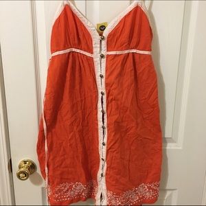 Roxy button front dress size L