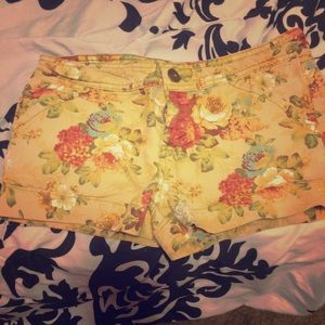 Forever 21 floral print shorts