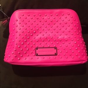 VICTORIA'S SECRET NEON PINK MAKEUP BAG / CLUTCH