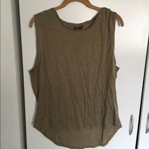 TOPSHOP Military Green Muscle Tee