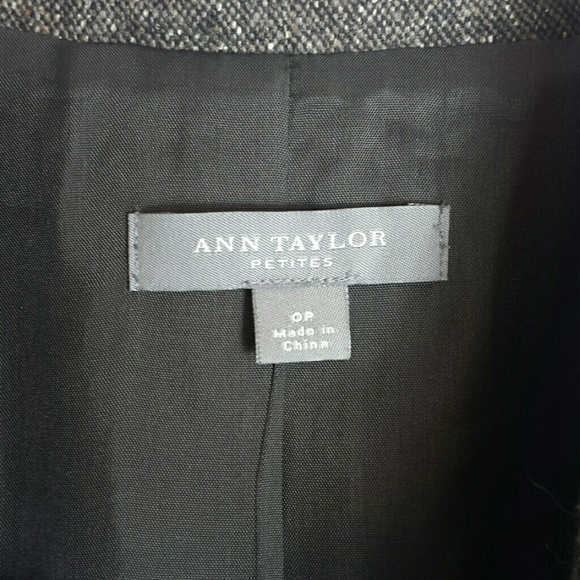 Ann Taylor Petites Tweed Blazer with elbow patches - Picture 4 of 4