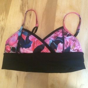 Lululemon floral sports bra