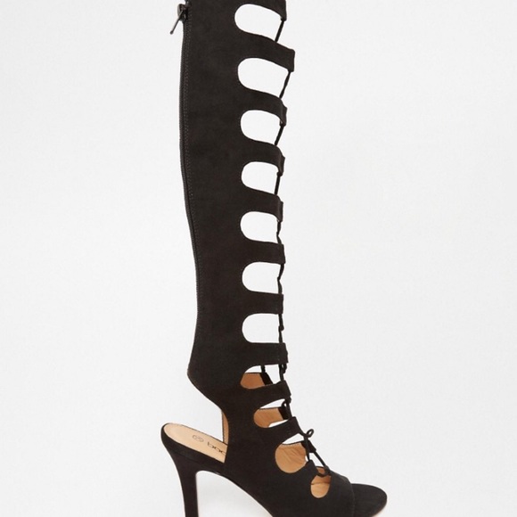Boohoo Lace Up Ghillie Heeled Sandal - Picture 3 of 4
