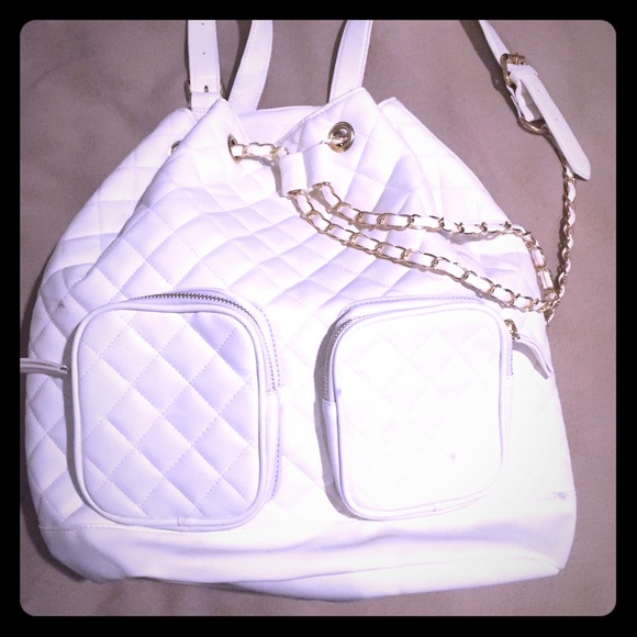 White/ off white bagpack