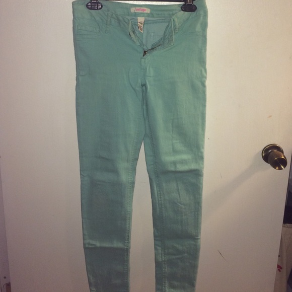 Refuge Mint Skinny Jeans
