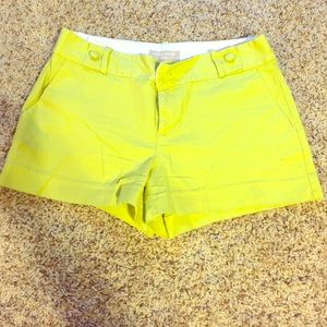 Banana republic Ryan fit lime green shorts