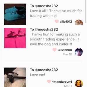 Positive feedback and info