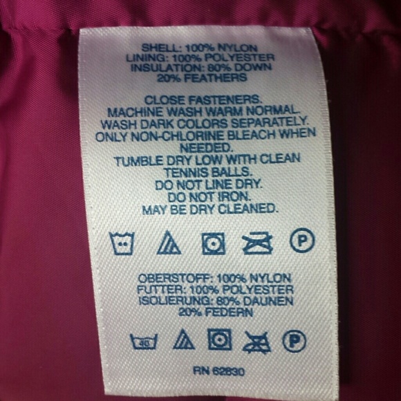 Lands' End Puffy Vest (Bright Pink) - Picture 4 of 4