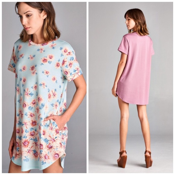 LAST ONE  Hailey • T Shirt Pocket Dress - Picture 2 of 3