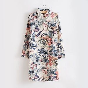 Long Button Down Shirt dress