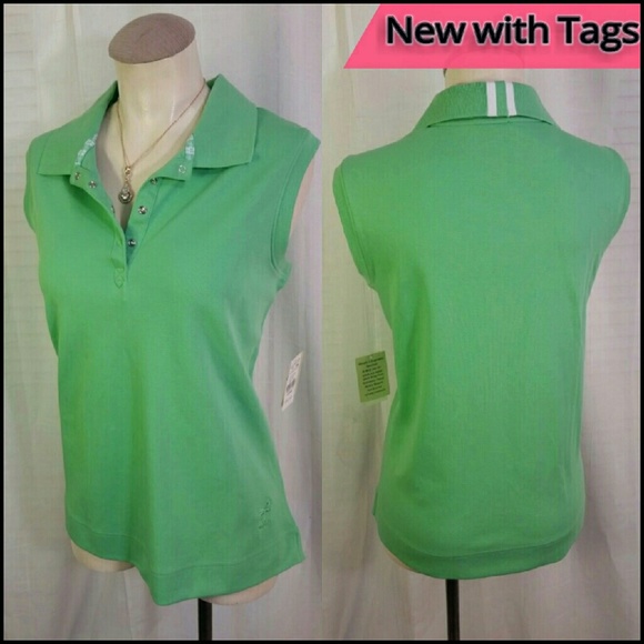 SOLD - Coral Bay Golf Polo Top