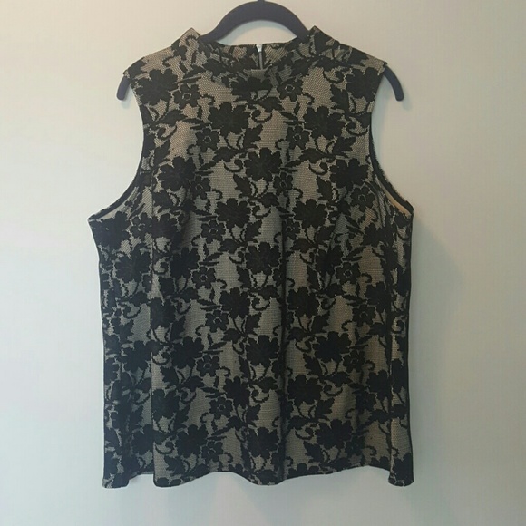 Simply Be lace high neck sleeveless top 16 US