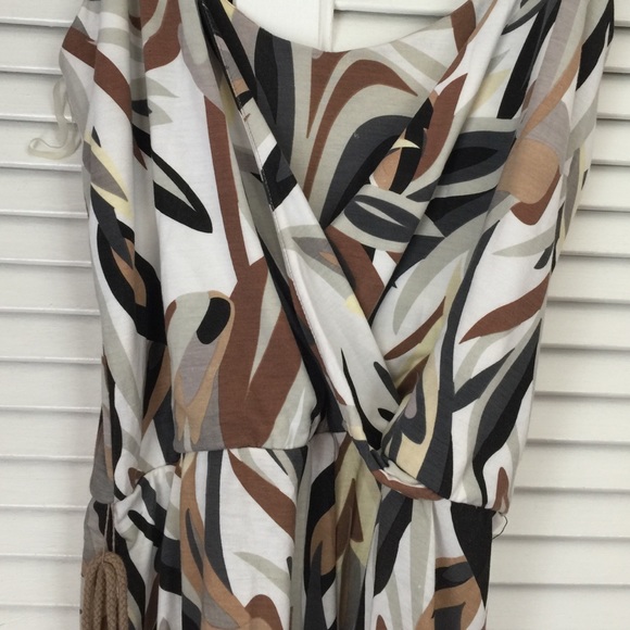 White, Black, Brown Romper - Picture 2 of 4