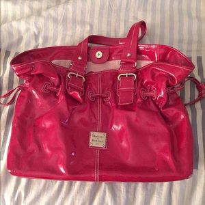 Red Patent Leather Dooney & Bourke Shoulder Bag