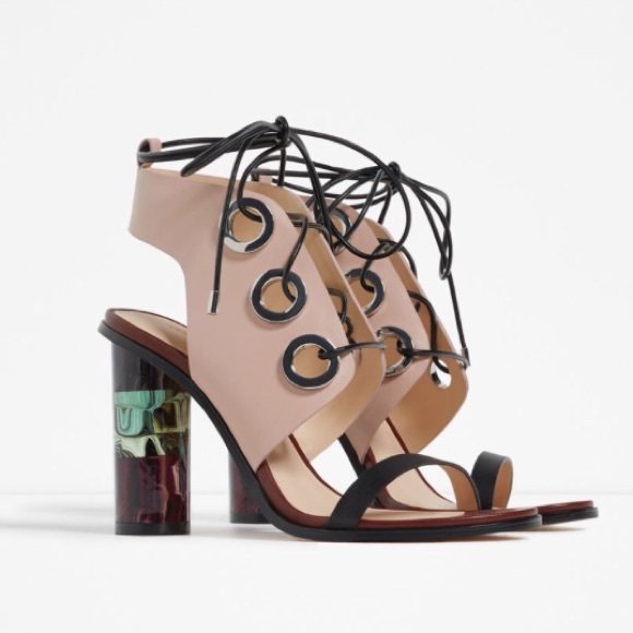 Zara Shoes - Zara combination high heel sandal
