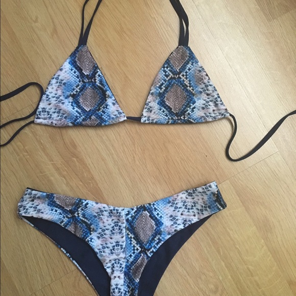 Snake print bikini