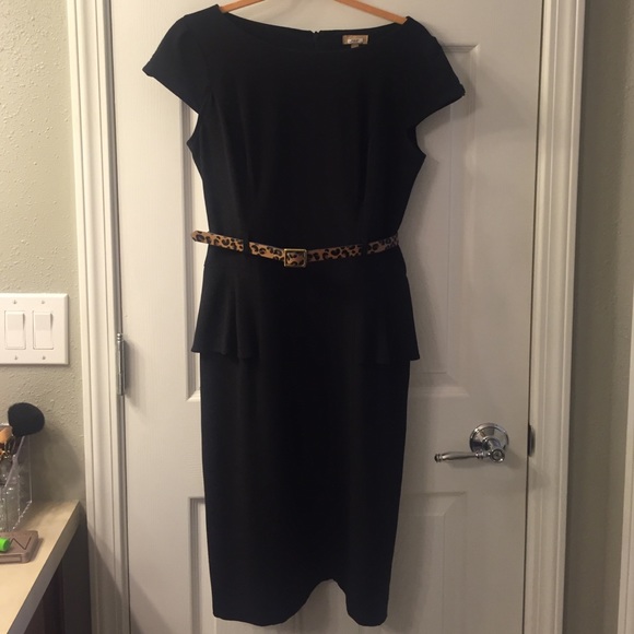 Little black peplum dress