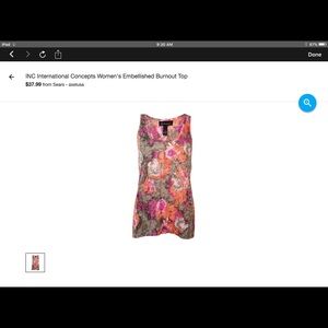 INC International Concepts Women's Embellished Top