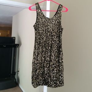 Gold sequin min dress