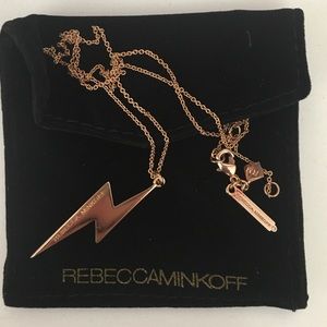 Rececca Minkoff lightning Bolt necklace