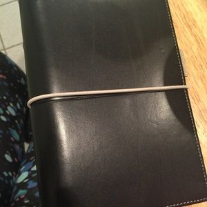 Black Dominino Personal Filofax Binder