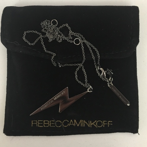 Rebecca Minkoff lightning bolt necklace