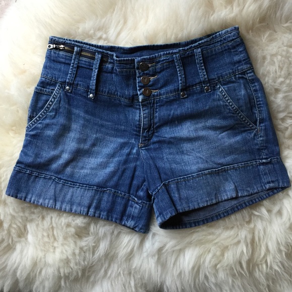 Phillip&the Letterpress Anthropologie denim shorts