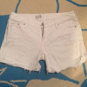 Bullhead White Jean Shorts