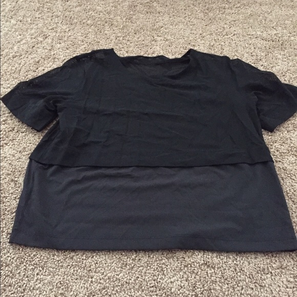 Lululemon half mesh top
