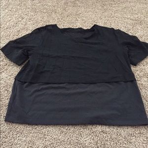 Lululemon half mesh top