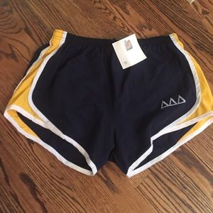Tri Delta (Delta Delta Delta) running shorts