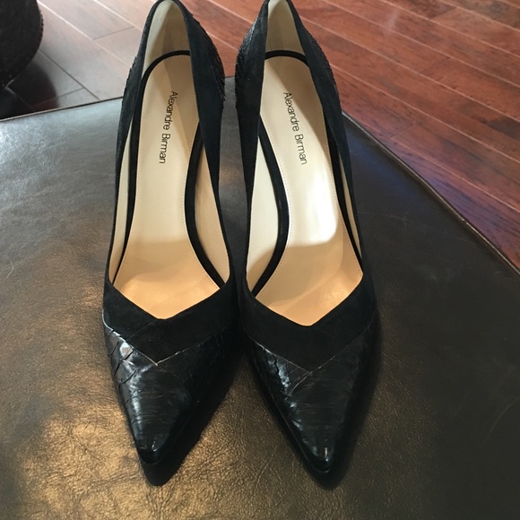 Alexandre Birman Snakeskin Pumps