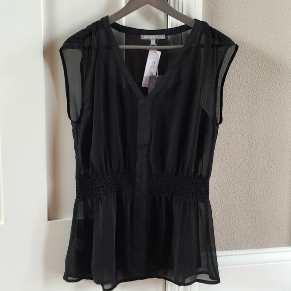 Daniel Rainn Stitch Fix NWT black peplum blouse