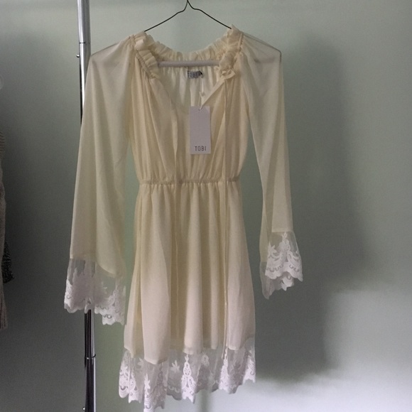Tobi cream dress.