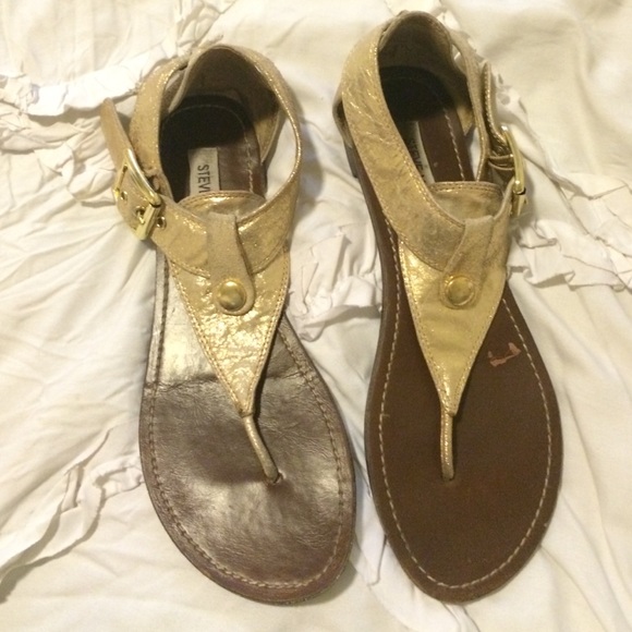 Steve Madden metallic shoes.