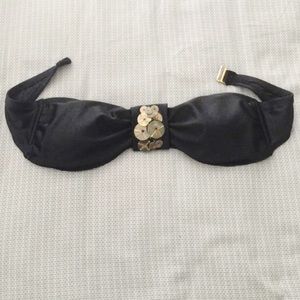 Gold Sequined Bandeau Bikini