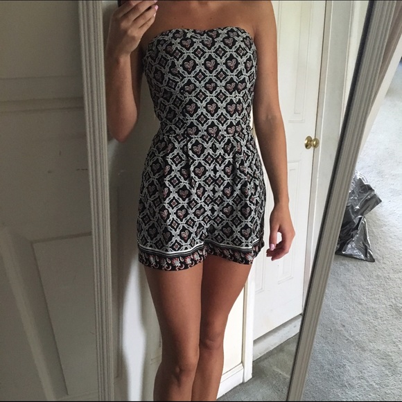 Black and White Romper