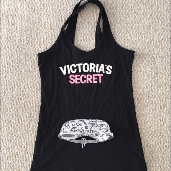 Victoria's Secret Cross back sleep tank w eye mask
