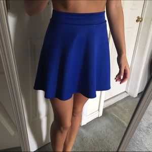Blue Skater Skirt