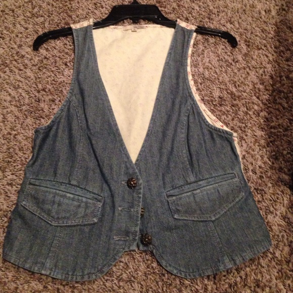 Blue jean vest