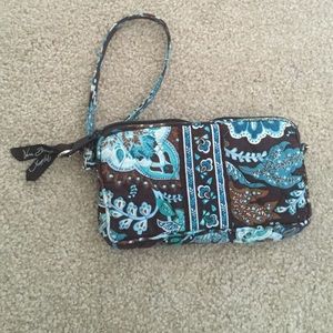 Cute Vera Bradley blue and brown paisley pattern