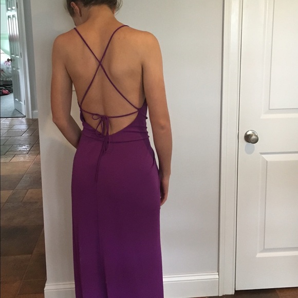 Bcbgmaxaria long purple dress