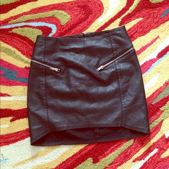 Leather skirt