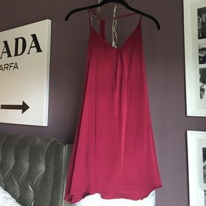Burgundy cocktail dress