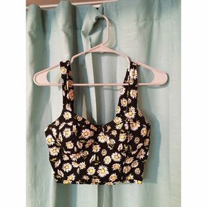 Floral bodice crop top