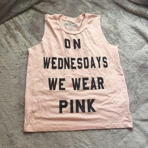 On Wednesdays we wear pink tank