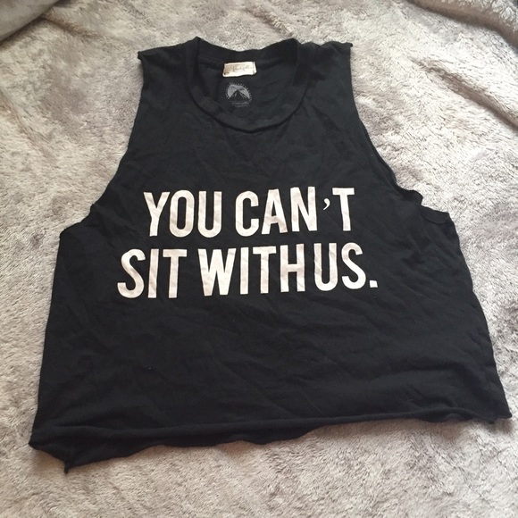 You can't sit with us tank