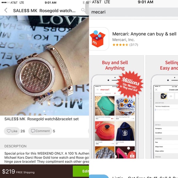 Michael Kors Rose Gold watch and bracelet set - Picture 4 of 4