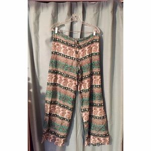 Flowy print lounge pants